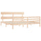 vidaXL Bed Frame without Mattress Super King Size Solid Wood