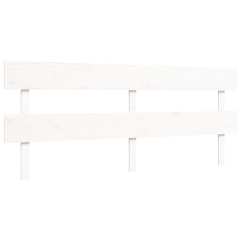 vidaXL Bed Frame without Mattress White Super King Size Solid Wood