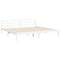 vidaXL Bed Frame without Mattress White Super King Size Solid Wood