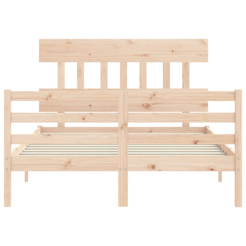 vidaXL Bed Frame without Mattress Small Double Solid Wood