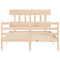 vidaXL Bed Frame without Mattress Small Double Solid Wood