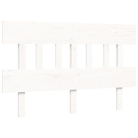 vidaXL Bed Frame without Mattress White Small Double Solid Wood