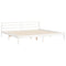 vidaXL Bed Frame without Mattress White Super King Size Solid Wood