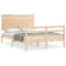 vidaXL Bed Frame without Mattress 140x190 cm Solid Wood