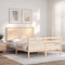 vidaXL Bed Frame without Mattress 140x190 cm Solid Wood