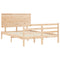 vidaXL Bed Frame without Mattress 140x190 cm Solid Wood