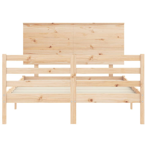 vidaXL Bed Frame without Mattress 140x190 cm Solid Wood