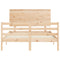vidaXL Bed Frame without Mattress 140x190 cm Solid Wood