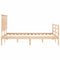 vidaXL Bed Frame without Mattress 140x190 cm Solid Wood