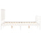 vidaXL Bed Frame without Mattress White 120x200 cm Solid Wood