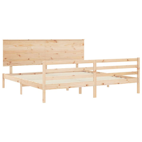 vidaXL Bed Frame without Mattress Super King Size Solid Wood