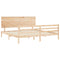 vidaXL Bed Frame without Mattress Super King Size Solid Wood