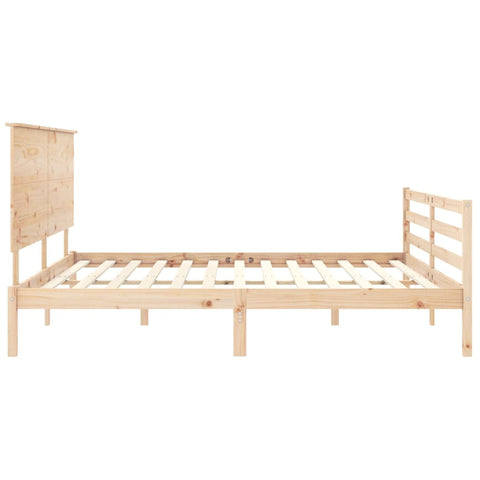 vidaXL Bed Frame without Mattress Super King Size Solid Wood