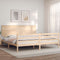 vidaXL Bed Frame without Mattress Super King Size Solid Wood