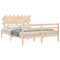 vidaXL Bed Frame without Mattress King Size Solid Wood