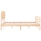 vidaXL Bed Frame without Mattress King Size Solid Wood