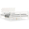 vidaXL Bed Frame without Mattress White 160x200 cm Solid Wood