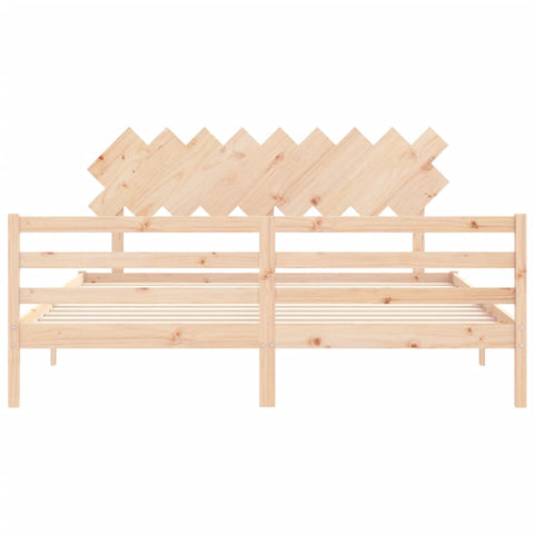 vidaXL Bed Frame without Mattress Super King Size Solid Wood