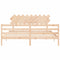 vidaXL Bed Frame without Mattress Super King Size Solid Wood