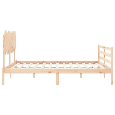 vidaXL Bed Frame without Mattress Super King Size Solid Wood