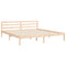 vidaXL Bed Frame without Mattress Super King Size Solid Wood
