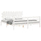vidaXL Bed Frame without Mattress White Super King Size Solid Wood