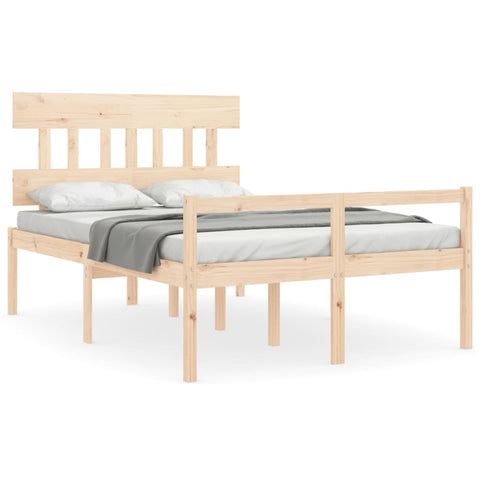 vidaXL Senior Bed without Mattress 140x190 cm Solid Wood