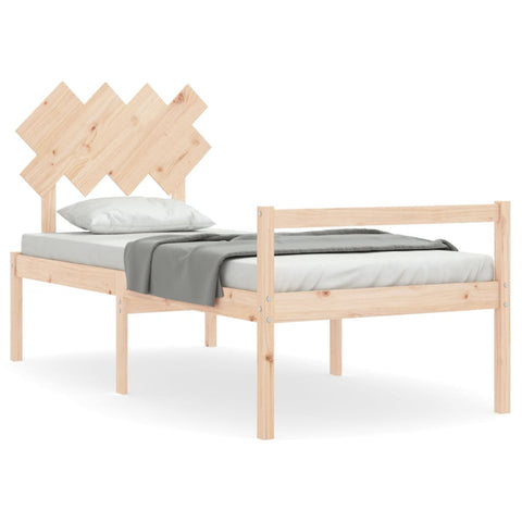 vidaXL Senior Bed without Mattress Single Solid Wood