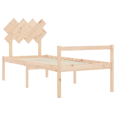 vidaXL Senior Bed without Mattress Single Solid Wood