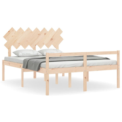 vidaXL Senior Bed without Mattress 140x190 cm Solid Wood