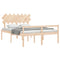 vidaXL Senior Bed without Mattress 140x190 cm Solid Wood