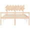 vidaXL Senior Bed without Mattress 140x190 cm Solid Wood
