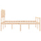 vidaXL Senior Bed without Mattress 140x190 cm Solid Wood