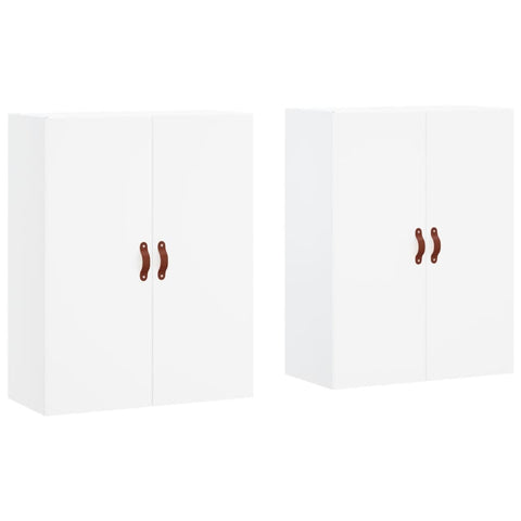 vidaXL Wall Mounted Cabinets 2 pcs White 69.5x34x90 cm