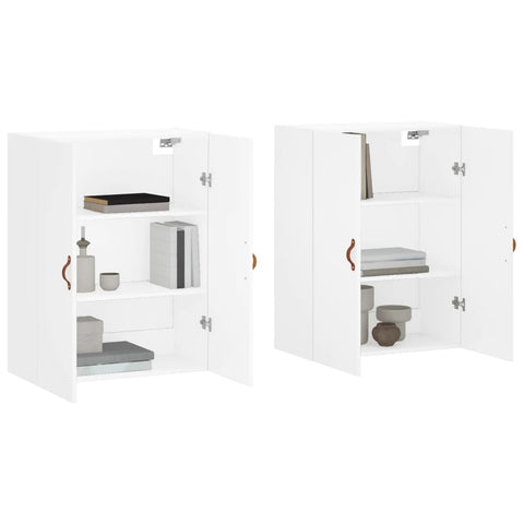 vidaXL Wall Mounted Cabinets 2 pcs White 69.5x34x90 cm
