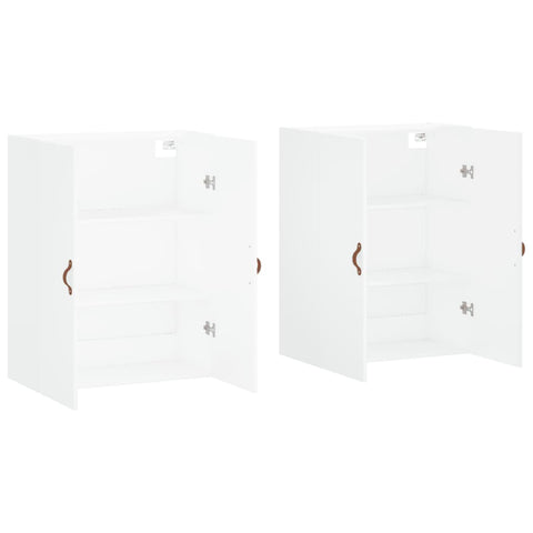 vidaXL Wall Mounted Cabinets 2 pcs White 69.5x34x90 cm