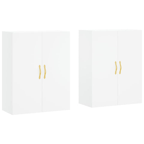 vidaXL Wall Mounted Cabinets 2 pcs White 69.5x34x90 cm
