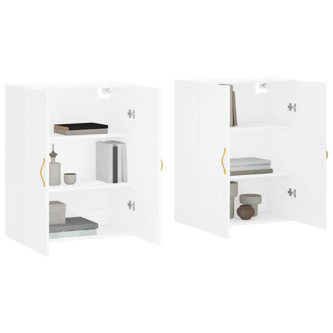 vidaXL Wall Mounted Cabinets 2 pcs White 69.5x34x90 cm