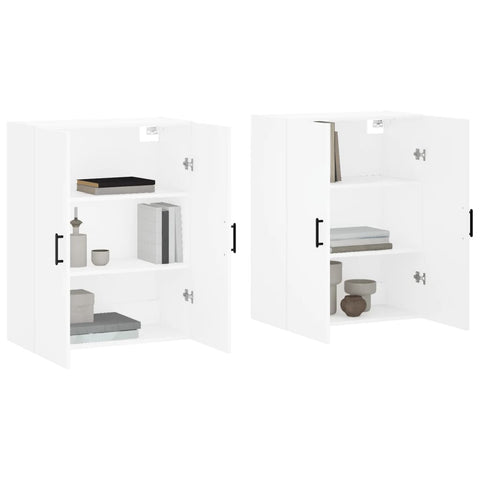 vidaXL Wall Mounted Cabinets 2 pcs White 69.5x34x90 cm