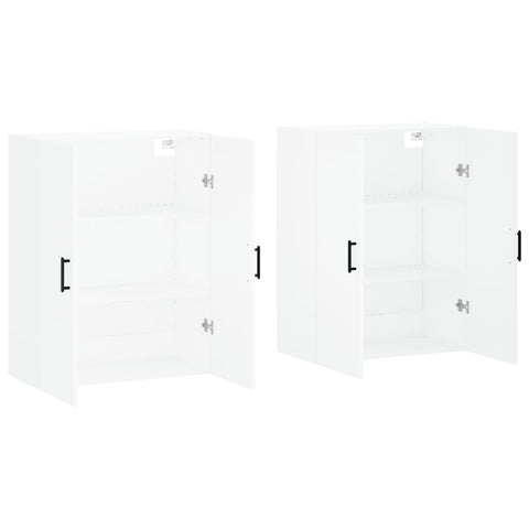 vidaXL Wall Mounted Cabinets 2 pcs White 69.5x34x90 cm