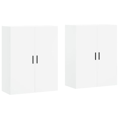 vidaXL Wall Mounted Cabinets 2 pcs White 69.5x34x90 cm