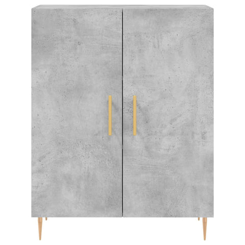 vidaXL Highboard Concrete Grey 69.5x34x180 cm Engineered Wood