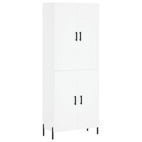 vidaXL Highboard White 69.5x34x180 cm Engineered Wood