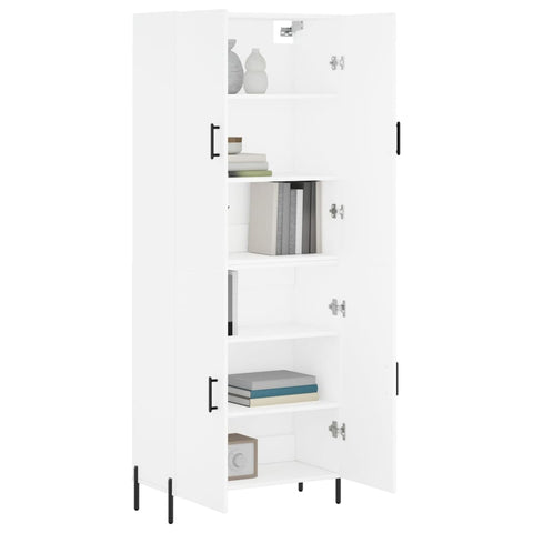 vidaXL Highboard White 69.5x34x180 cm Engineered Wood