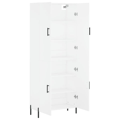 vidaXL Highboard White 69.5x34x180 cm Engineered Wood