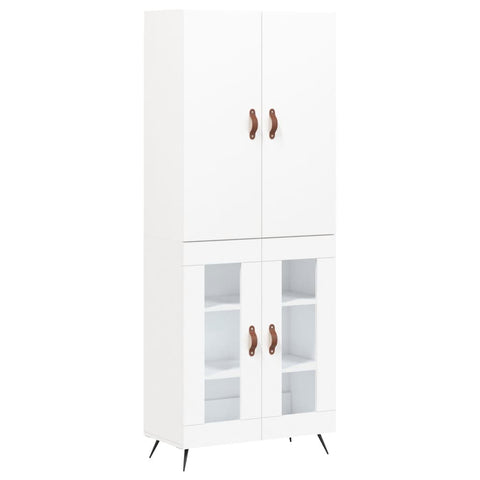vidaXL Highboard White 69.5x34x180 cm Engineered Wood