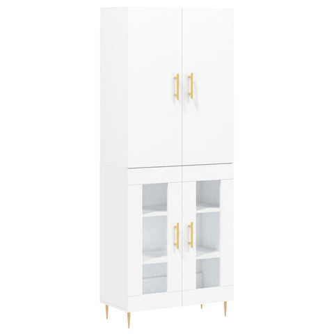vidaXL Highboard White 69.5x34x180 cm Engineered Wood