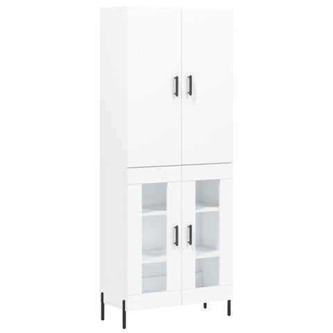 vidaXL Highboard White 69.5x34x180 cm Engineered Wood