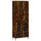 vidaXL Highboard Smoked Oak 69.5x34x180 cm Engineered Wood