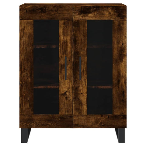 vidaXL Highboard Smoked Oak 69.5x34x180 cm Engineered Wood